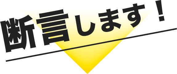 断言します！