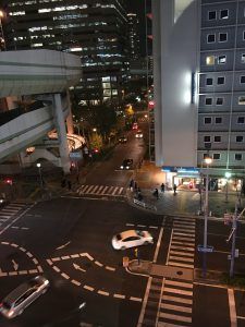 大阪西梅田のKEC外語学院、教室からの風景１