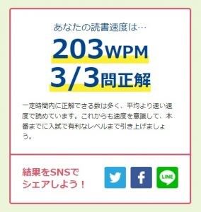 WPM読書結果